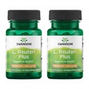 Swanson L. Reuteri Probiotic Plus w/L. Rhamnosus L. Acidophilus & FOS Prebiotic Digestive Support - Gut Health w/ 7 Billion CFU per Capsule - (30 Veggie Capsules) (2 Pack)
