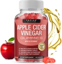 Toplux Appleのサイダーの酢 - 1000mg ACVとB12、ビートルート、免疫システム、デトックス&クレンジング、Gummy代替Apple Cider Vinegarカプセル、男性女性、60グミ
