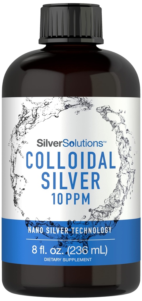 カーライルコロイドシルバー | 10 PPM | 8 oz (236 mL) | ナノシルバーテクノロジーソリューション | ベジタリアン・非GMO・グルテンフリーのサプリメント