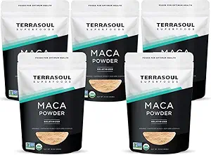 Terrasoul Superfoods Organic Gelatinized Maca Powder 5 Lbs - プレミアム品質 | サポートの増加されたスタミナ及びエネルギー | 容易な消化のためにゼラチン化される