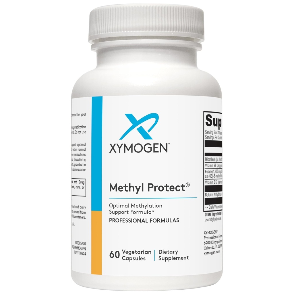 XYMOGENのメチルは-メチルの葉酸塩、ビタミンB12 (Methylcobalamin b12)、リボフラビン+ B6のビタミン-認知、ホモシースタイン+中心の健康の補足(60のカプセル)の最適のメチル化の方式を保護します