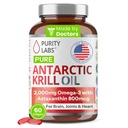 純度の実験室のAsustaxanthin 800mcgのAntarctic Krillオイル2000mg Omega 3、脂肪酸、DHA、EPA及びPhospholipids - 60のSoftgelsの豊富なサポートのためのAsustaxanthin 800mcgの補足とのOmega-3