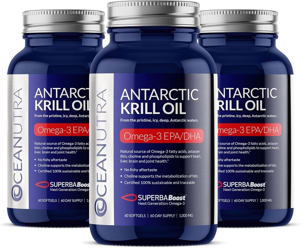 100%の純粋で有機性Krillオイル1000mg、180日の供給、オメガ3、最も高い集中56%のリン脂質、野生のキャッチ、持続可能な南極SuperbaBoost、アスタキサンチン、オメガxl、ハート、スキン ケア、魚油無し