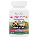 Natures Plus動物のパレード子供用咀嚼可能なマルチビタミン - 90動物の形のタブレット - 天然の盛り合わせ風味 - ベジタリアン、グルテンフリー - 45のサービング
