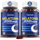 大人のためのMaennyliyのMelatonin 20mgのガミー-砂糖の自由なMelatoninのガミーの余分強さL-Theanine、マグネシウム、Ashwagandha、Turmeric、D3及び亜鉛-非ハビットの形成