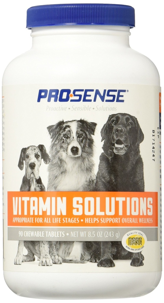 ProSenseのビタミンの解決90の計算、犬のためのChewableタブレットは、全面的なウェルネス(P-87039)を支えます