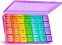 XLの大きい週刊の丸薬のオルガナイザー 4 日、7 日の丸薬箱およびオルガナイザー AM PM、大きいコンパートメントの丸薬の箱、魚油のための毎月の薬のオルガナイザー 28 日ディスペンサー