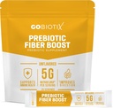 GoBiotix Fiber Supplement Powder with Prebiotics for Digestive Health and GLP-1 Support, Soluble Fiber for Gut Health & Debloat, Keto, Vegan, Gluten & Sugar Free, 20 Servings (Travel)