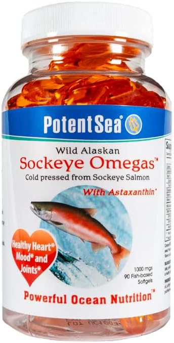 野生のアラスカのSockeye Omegasのサーモンの魚油の補足、Omega-3 EPAおよびDHAの容易な消化、風邪は、90 Softgelを押しました