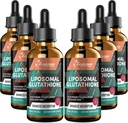 2000MG Liposomalのグルタチオンの液体の低下、超高い吸収、自然な解毒、免疫システム及び皮のSupprot*、L-グルタチオン、ビタミンC及びHyaluronic酸、カプセルの代わり、12.12 OZ