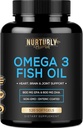 Omega 3の魚油2000mg、800mg EPAおよび600mg DHA - Enteric上塗を施してあるおよびBurpless -サポート 脳および中心-Bullpless、非GMOの3rd党実験室によってテストされるテストされ、NSF - 120 Softgels
