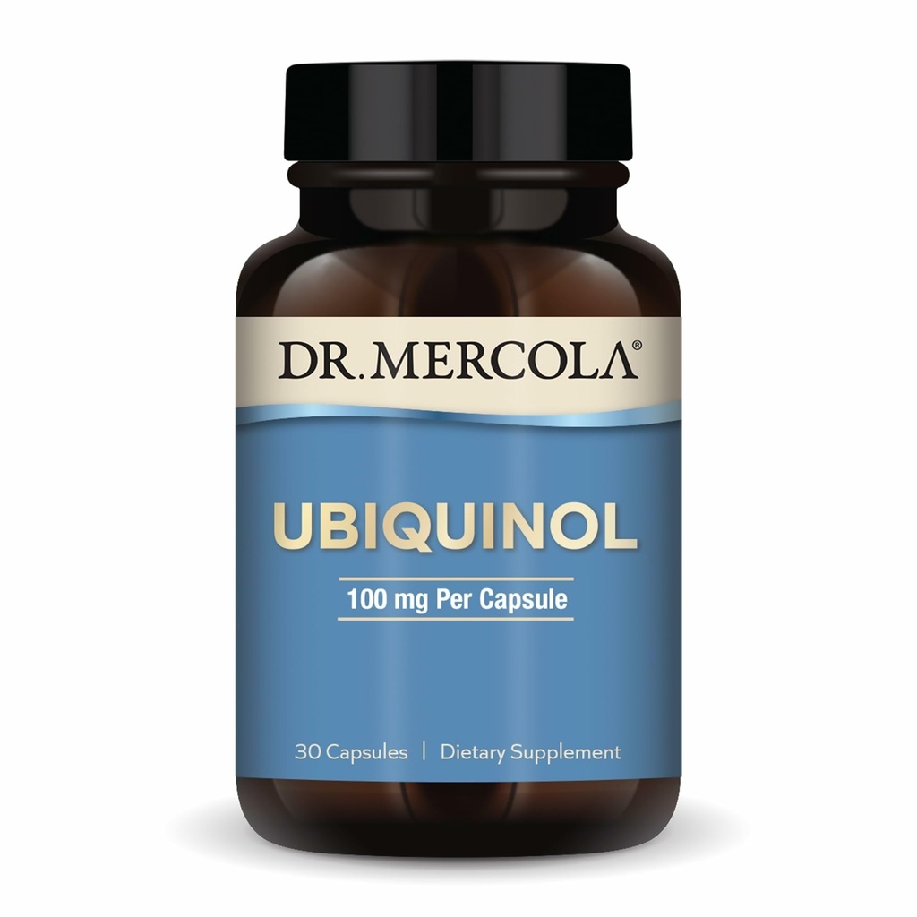 Mercola Ubiquinol博士 - 100 mg Ubiquinol - エネルギー生産をサポート - 抗酸化サプリメント - 非GMO、グルテンフリー&大豆フリー - 30カプセル(30サービング)