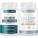 高められたエストロゲンのホルモンのバランスのためのカルシウムD-Glucarate及び400mg DIMの補足 余分強さのDIM (90のサービング)のビーガングルテンフリーのCDGの補足