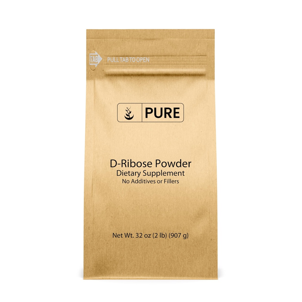 純粋な元の原料D-Ribose (2lb)の栄養物の補足、非GMOのグルテンフリー、非風味付けされる