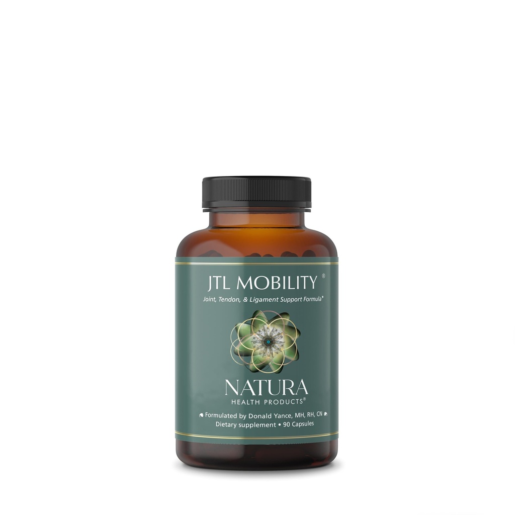 Natura Health Products JTL Mobility Supplement - Supports Healthy Joint Function, Mobility and Comfort - Featuring Collagen, Glucosamine Sulfate, Chondroitin Sulfate & White Willow (90 Capsules)