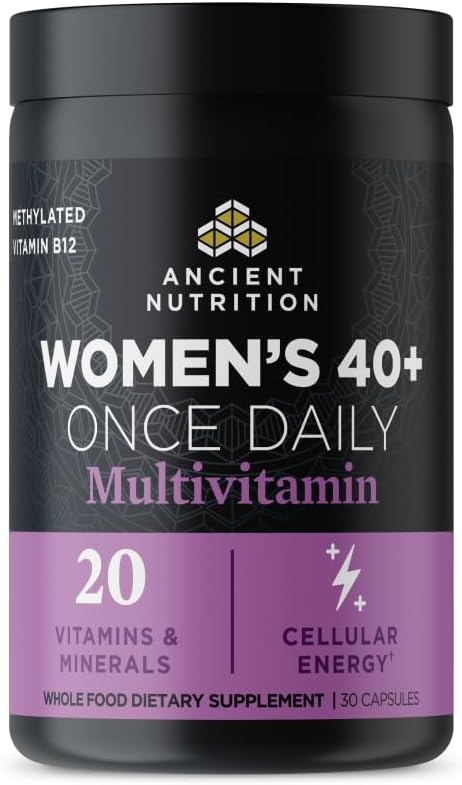 女性のための古代の栄養のMultivitamin、古代の多女性の40+は毎日のビタミンの補足、ビタミンB、ビタミンCおよびビタミンK2、葉酸塩および鉄の補足、骨の健康、30ctを支えます