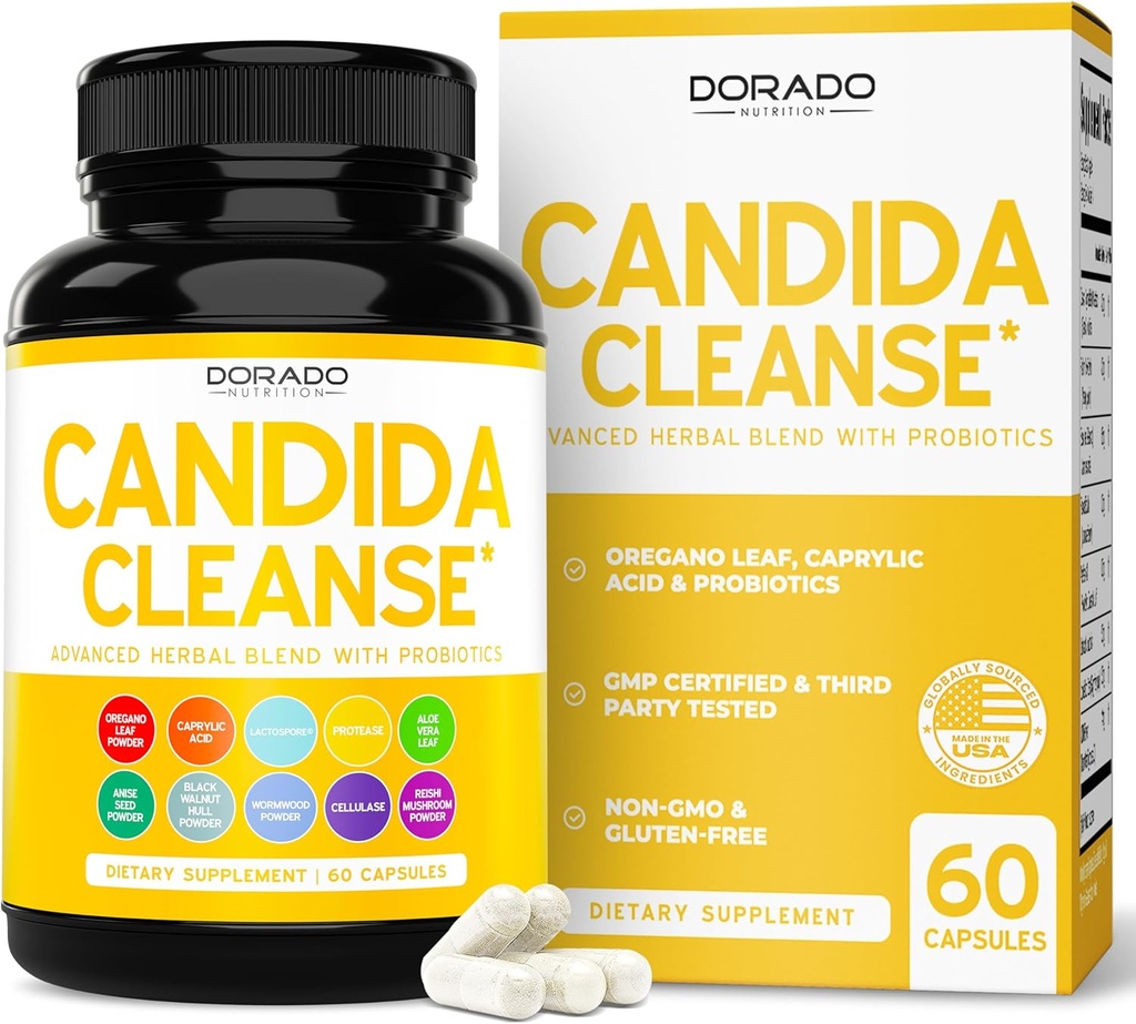 Candidaの清潔なDetox (60の計算)メンズおよび女性のためのCandidaのキラーのコンプレックスが付いている成長する処置のための高度11のin-1の方式 - 第三者はテストしました-米国で作られて