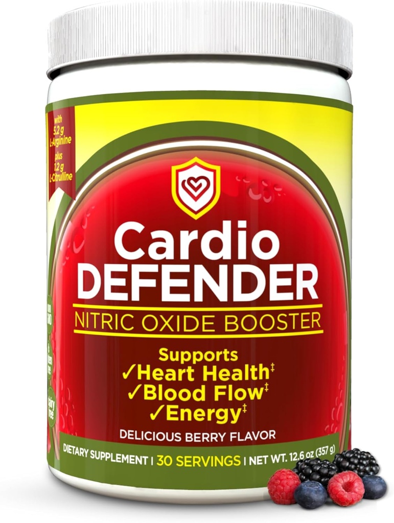 硝酸酸化物ブースターパウダー - L-アルギニン5,200mg + L-シトルリン1,200mg - 心の健康ドリンクミックス - 心の健康、血流、エネルギー、耐久性 - ベリー風味のL-アルギニンパウダー
