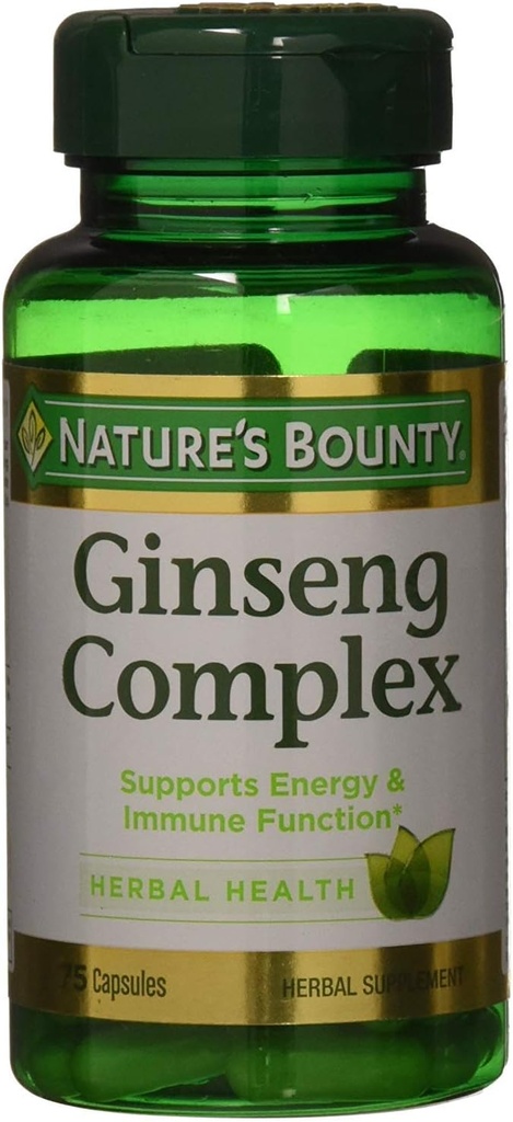 Nature's Bounty - Ginsengコンプレックスプラスロイヤルゼリー - 75カプセル