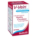 HealthAid V-Vein、足と足のための健康な循環のための有益な栄養素、60ct、毎日1回、Ginkgo、ブドウ種子、ビタミンC、Bilberry、ビーガンが含まれています