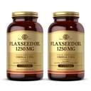 ソルガー亜麻仁油1250mg - 100 Softgels、2のパック - Omega-3アルファリン酸(ALA)の集中プラントソース - 非GMO、グルテンフリー - 100トータルサービング