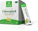 Nature's Sunshine Chlorophyll スティック パック: Detox と Boost Gut Health を便利なスティック パック(甘いメロン)で超充電
