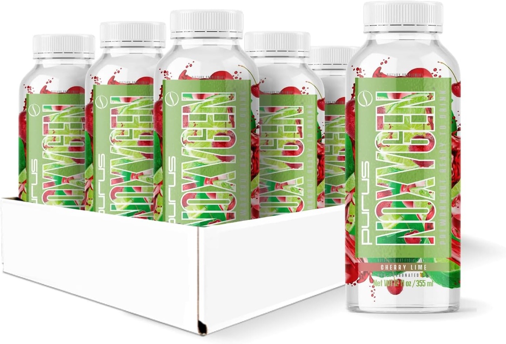 プレウスラボ NOXygen Ready To Drink(RTD) プレワークアウト | ポンプ・エネルギー・性能 | 0 砂糖 | 200mg カフェイン | 12個入り