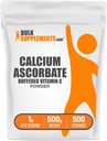 BulkSupplements.comカルシウムAscorbateパウダー - ビタミンC、ビタミンCとカルシウムサプリメント - グルテンフリー、給食1g、500g(1.1ポンド)(パッケージ1)