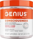 GeniusブランドGeniusの意識 - クラリティのためのオールインワンブレイン健康サプリメント - サポート集中、創造的な思考、エネルギー&メモリ - 能作によって動力を与えられた - 15のサービング - 雪のコーン