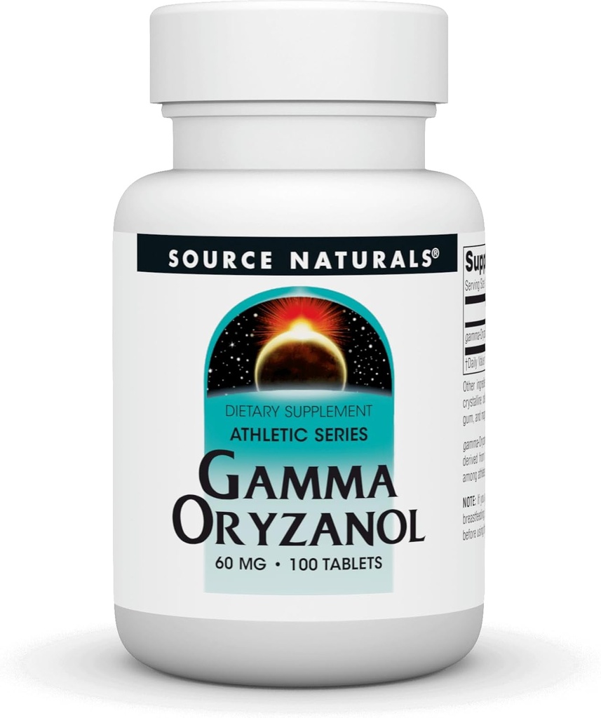 源のNaturals Gamma Oryzanol 60のmg -アスレチック シリーズ サプリメント - 100のタブレット