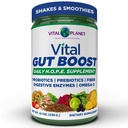 Vital Planet - Brenda Watson、PSB Gut Check Hope Supplement with Fiber 35、オメガ3オイル、プロバイオティクス、および消化酵素、8.1oz、230グラム、30サービングによるバイタルガットブーストパウダー