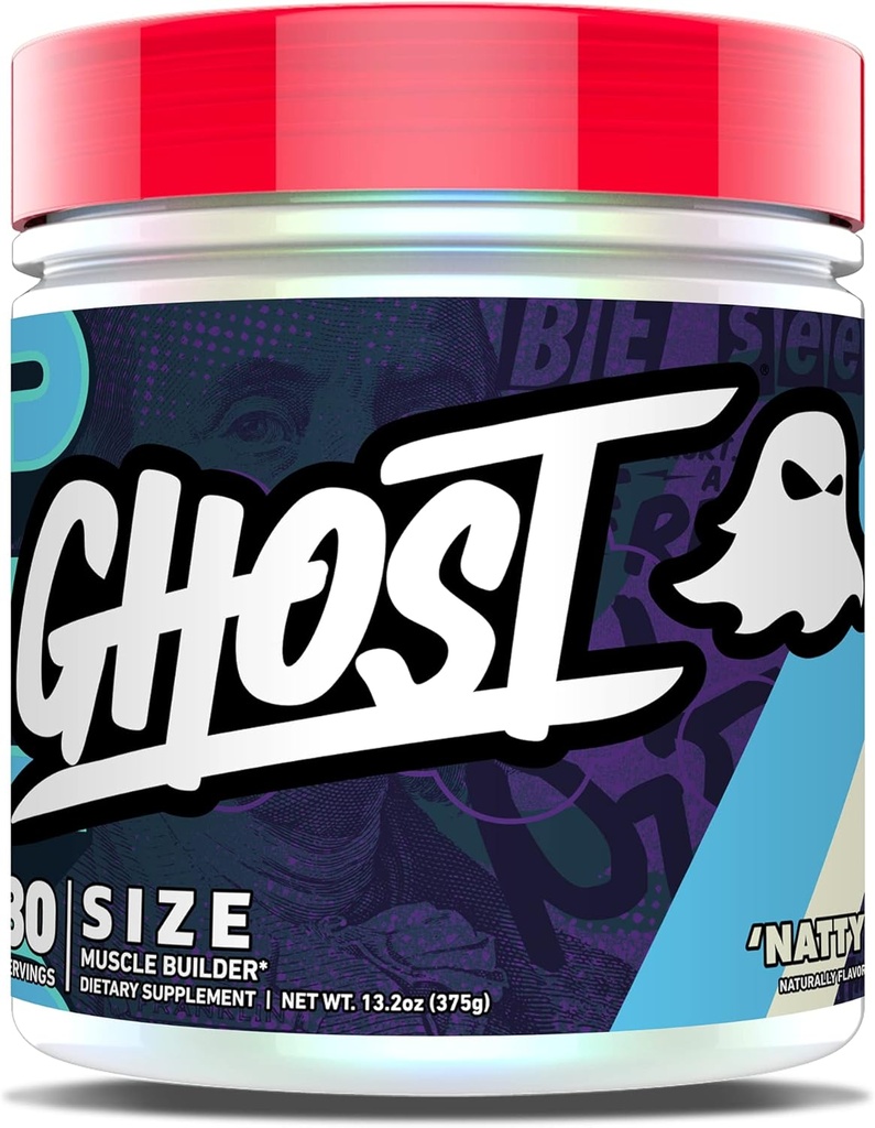 GHOSTサイズの筋肉ビルダー栄養補助食品 - ナティ、30のサービング - 筋肉の成長と強さの建物のサプリメント 男性&女性 - クレアチン、ベタアラニン - 砂糖&グルテンフリー、ビーガン