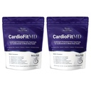1MD栄養CardioFitMD - ビーガンビートスーパーフードケトハート健康パウダー - ニトリオキサイドサプリメント - 健康な血圧と循環のためのビートルートパウダー - 高繊維ドリンク - 30日(2パック)