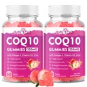 2つのパックCoQ10のグミー250mg、Omega-3、ビタミンB3及び亜鉛、マグネシウム-中心の健康、細胞エネルギーおよび酸化防止サポート、120の計算のための高い吸収の補酵素Q10の補足