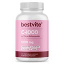 BESTVITEビタミンC 1000mg(120ベジタリアンカプセル)とCitrus Bioflavinoids - No Stearates - ビーガン - 非GMO -グルテンフリー