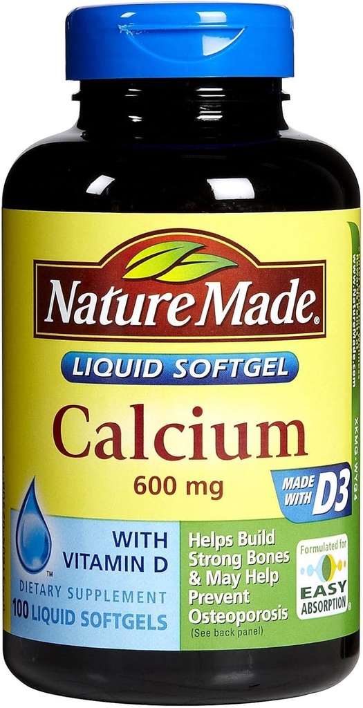 ネイチャーメイドカルシウム600mg - 100Softgels、4のパック