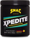 SNAC XPEDITE - プレワークアウトパフォーマンスドリンクサプリメント, エネルギーとフォーカスを促進します, ニトリ酸化物ブースター & サーモロジー, L-カルニチン, ベータアラニン, ラズベリーレモナードパウダー, (24 サービング)
