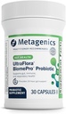 メタジェニックス UltraFlora BiomePro Probiotic サプリメント - 105 Billion CFU 多機能フォーミュラ with Lactobacillus Acidophilus - 消化の健康、ガット フローラ & 免疫サポートのための保存テーブル* - 30カプセル