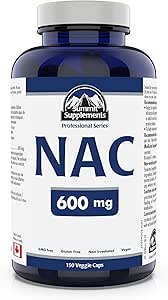 Summit Supplements - NAC Supplement 600mg, Nac n-Acetyl cysteine, Supports Antioxidant Glutathione Levels, Immune System Support, Liver Support - Product of Canada - 150 Capsules