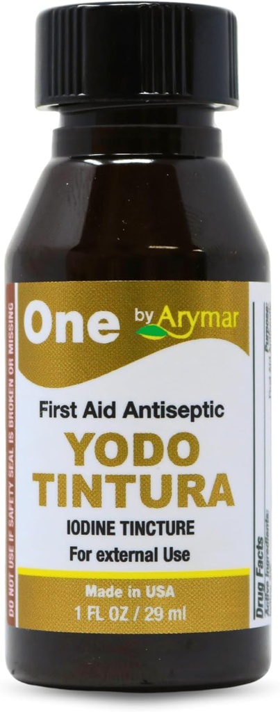 Arymar Iodine Tincture、YODO Tintura 2% Minor Cuts、Scrapes、Burns、1 Fl Ozのトップソリューション
