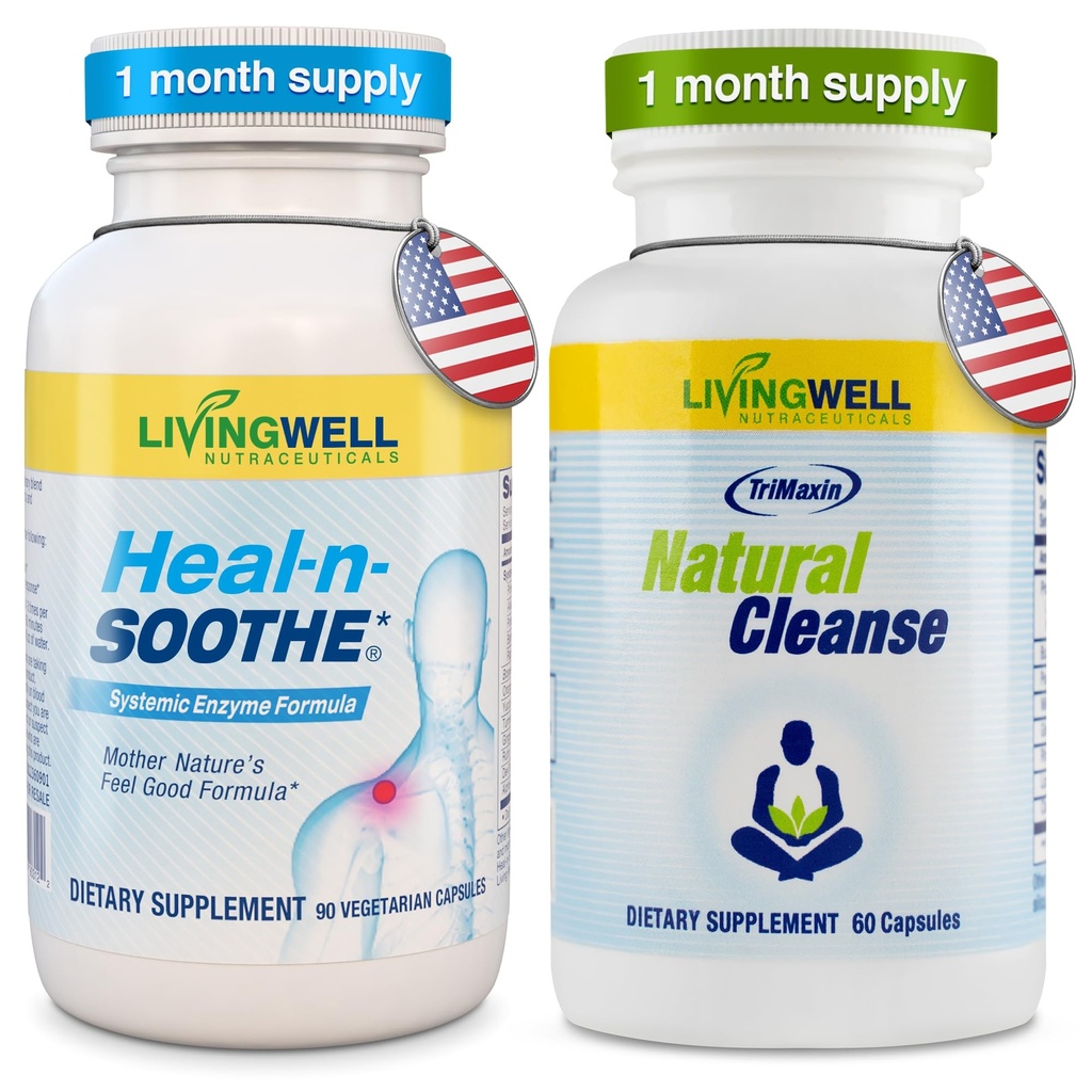 HEAL-N-SOOTHEの自然な清潔な補足のProteolytic酵素および自然な消化器の健康の補足