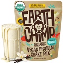 EarthChimpオーガニックビーガンプロテインパウダー - プロバイオティクス付き - 非GMO、乳製品無料、非乳製品、女性と男性のための植物ベースのプロテインパウダー、グルテンフリー - 52のサービング64オズ(バニラ)