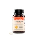 NatureWiseビタミンE 400 IU Softgels(180mg DLアルファ) - 乳製品、グルテン、大豆フリー、皮膚、心臓、目、免疫の健康サポートのための非GMO抗酸化栄養補助食品 - 2ヶ月の供給、60カウント