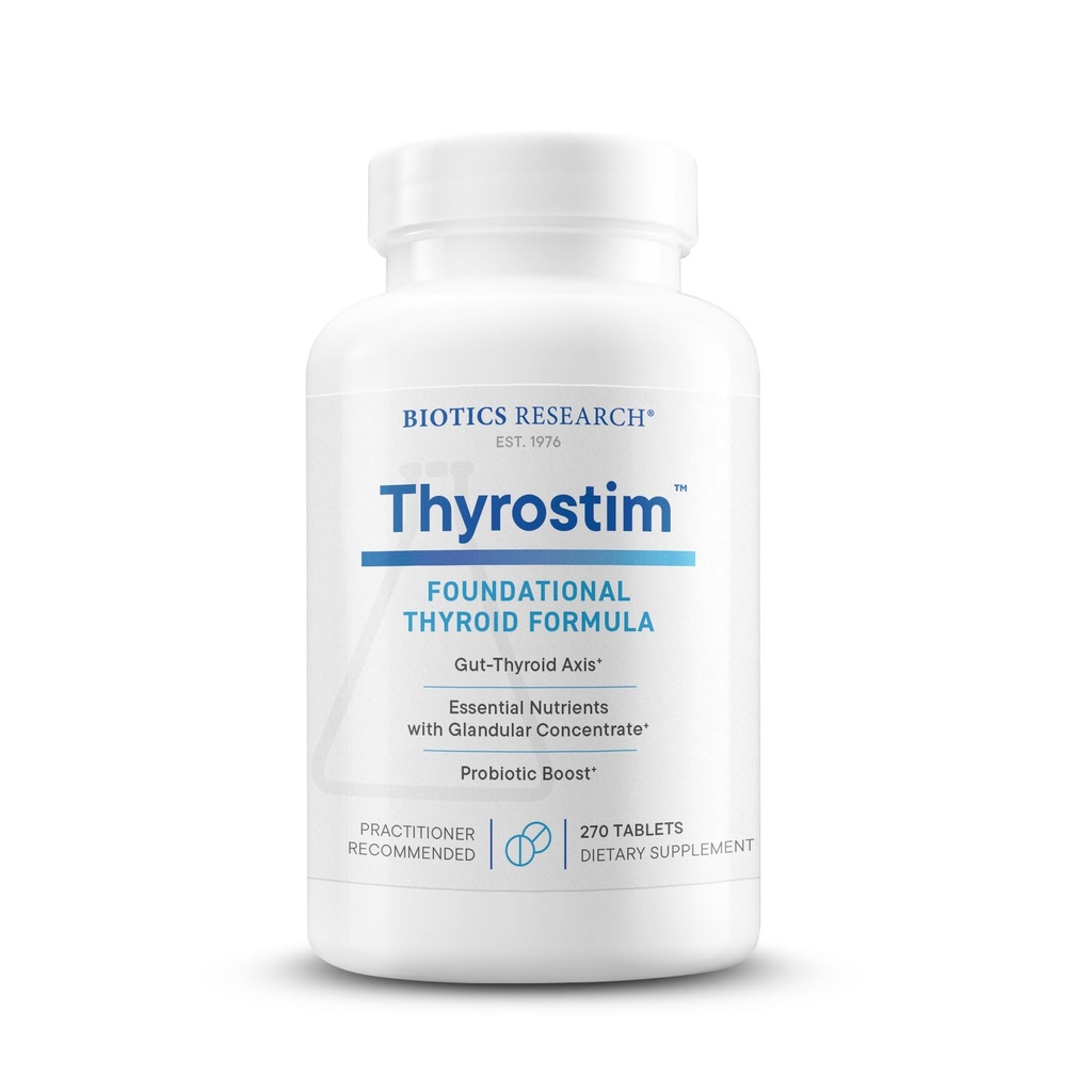 Biotics Research ThyrostimTM–Endocrine&Thyroid Women & Men-Supplement Balance Thyroidホルモンのサポート、Thyroid Gland、Boost Metabolism、Aid Digestion、Nervous System-270タブレット