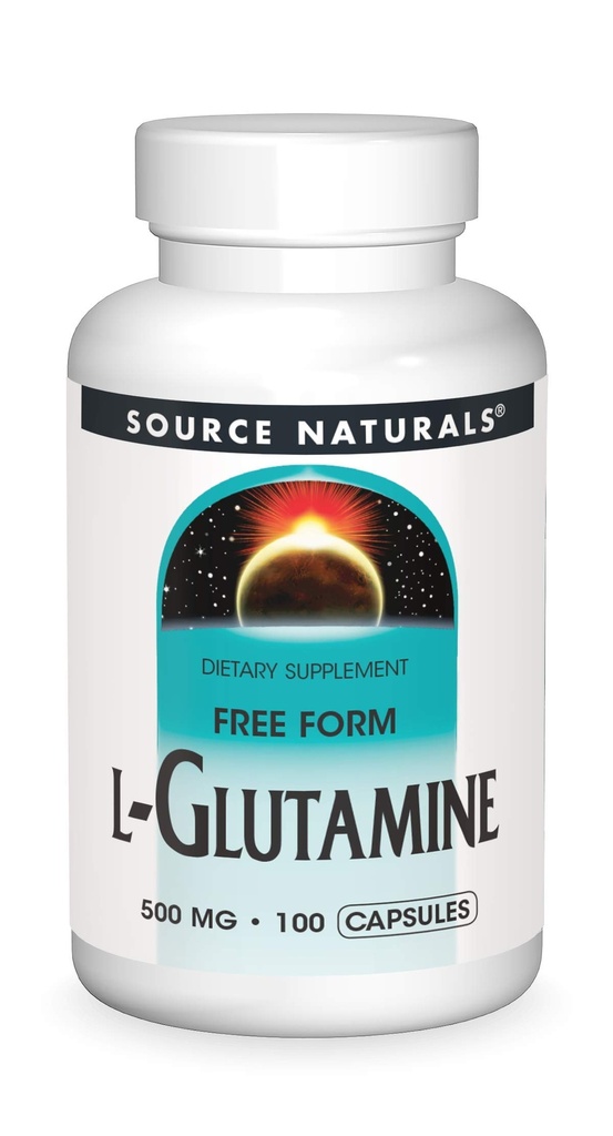 源のNaturals Lグルタミン-メタボリック エネルギーを支える自由な形態のアミノ酸- 100のカプセル