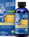 Mommy's Bliss Organic Kids Cough Syrup and Mucus Rewards + 免疫サポート、アガベ&ハニー、アイビーリーフ、エルダーベリー、亜鉛、ビタミンC、4 Fl Oz