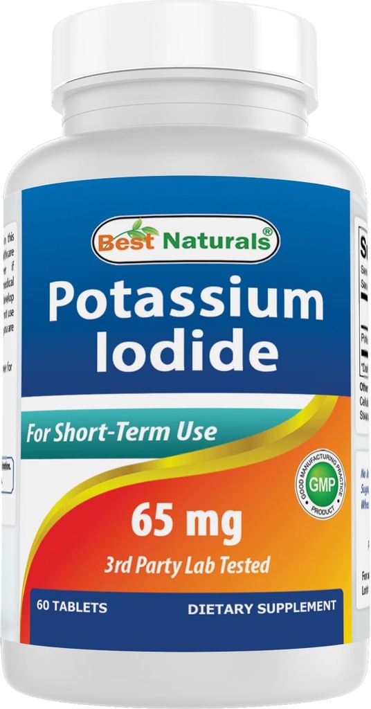 ベストナチュラルスカリウムイオドイド65mg - 栄養補助食品、60錠(60カウント) (6)