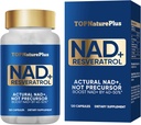 NAD+の補足1000のmgの純粋有機性、最も高いNAD+のResveratrolの補足エネルギーおよびDNAの修理のための最高の吸収、老化の防衛、頭脳機能サポート、120のカプセル