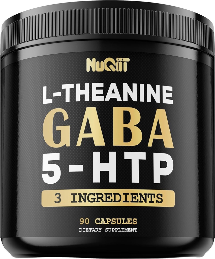 3in1 GABAは750mg L-テアニン200mg及び5-HTP (5-ヒドロキシトリプトファン) - 1000mg -サポート 脳の健康、集中、快適な気分- 90のカプセルを補います