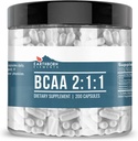 BCAA、200カプセル、ピュア&無希釈、無添加